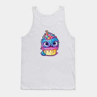 Kawaii Zombie Food Monsters: When the Cuties Bite Back - A Playful and Spooky Culinary Adventure!" Tank Top